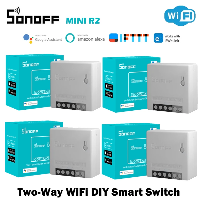 Беспроводной смарт-выключатель SONOFF Mini R2 с поддержкой Wi-Fi | Электроника