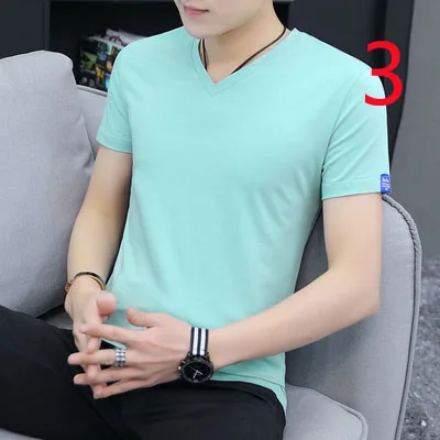 Summer short-sleeved t-shirt men's V-neck bottoming shirt men's ins tide brand trend thin section
Summer short-sleeved t-shirt men's V-neck bottoming shirt men's ins tide brand trend thin section