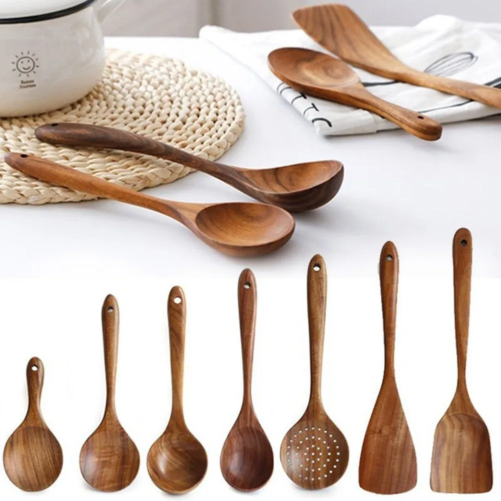 1PCS Teak Wood Kitchenware Set Wooden Tableware Spoon Colander Spoon Special Nano Soup Skimmer Cooking Spoon
1PCS Teak Wood Kitchenware Set Wooden Tableware Spoon Colander Spoon Special Nano Soup Skimmer Cooking Spoon