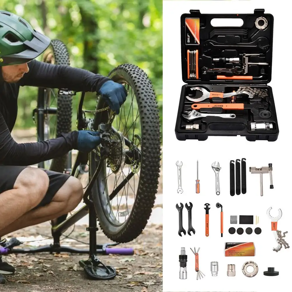 28PCS Bike Tool Kit Bicycle Repair Tool Set Road Bike Maintenance MTB Bike Repair Multi-tool Set With Sturdy Storage Box
28PCS Bike Tool Kit Bicycle Repair Tool Set Road Bike Maintenance MTB Bike Repair Multi-tool Set With Sturdy Storage Box