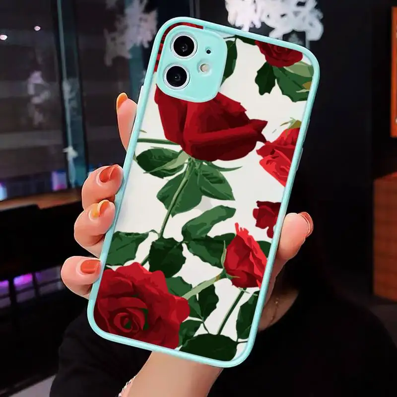Vintage flower rose Phone Cases matte transparent For iphone 7 8 11 12 plus mini x xs xr pro max cover
Vintage flower rose Phone Cases matte transparent For iphone 7 8 11 12 plus mini x xs xr pro max cover