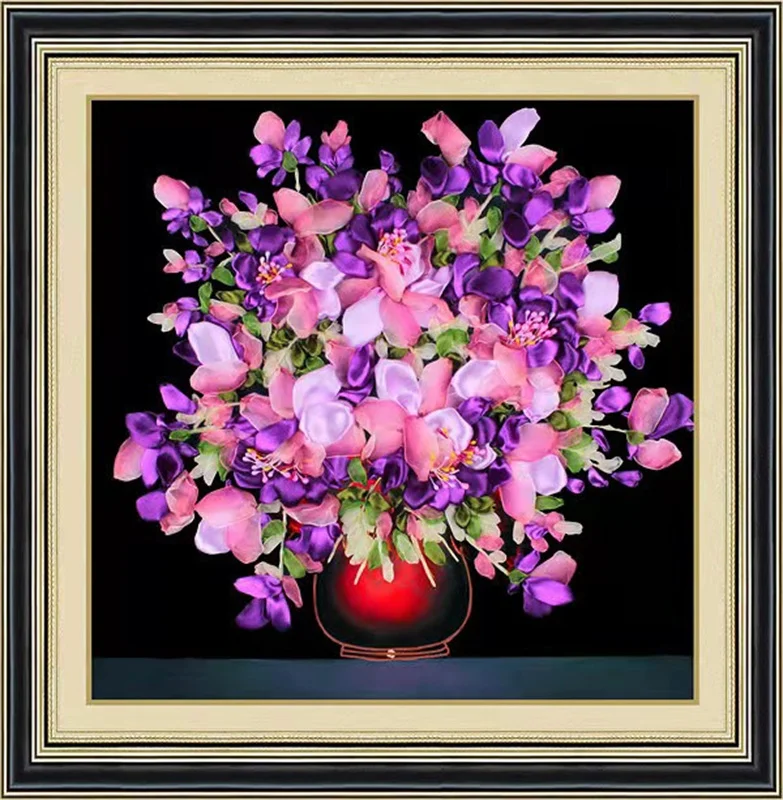 3D DIY Ribbon Embroidery Kits Painting Sets Beginner Handcraft Flowers Needlework Kits Cross Stitch Arts Crafts Sewing Gift
3D DIY Ribbon Embroidery Kits Painting Sets Beginner Handcraft Flowers Needlework Kits Cross Stitch Arts Crafts Sewing Gift