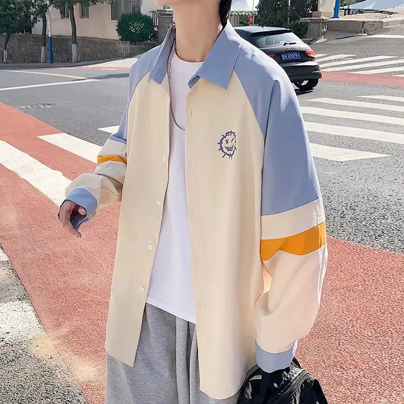 Spring And Autumn Casual Korean Men Long Sleeve Shirt Man Preppy Style Formal Dress Turn-down Collar Full Mens Streetwear M-3XL
Spring And Autumn Casual Korean Men Long Sleeve Shirt Man Preppy Style Formal Dress Turn-down Collar Full Mens Streetwear M-3XL