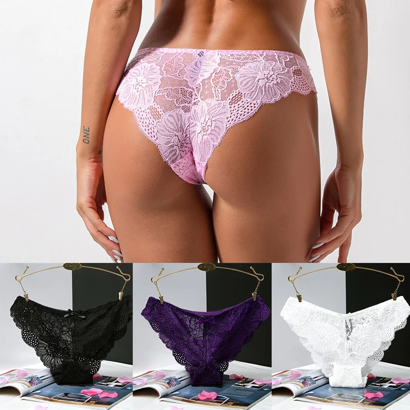 New Transparent Full Lace Low-waist Underwear Sexy Cute Bow Seamless Women's Briefs Cotton Underwear Trendy Personality
New Transparent Full Lace Low-waist Underwear Sexy Cute Bow Seamless Women's Briefs Cotton Underwear Trendy Personality