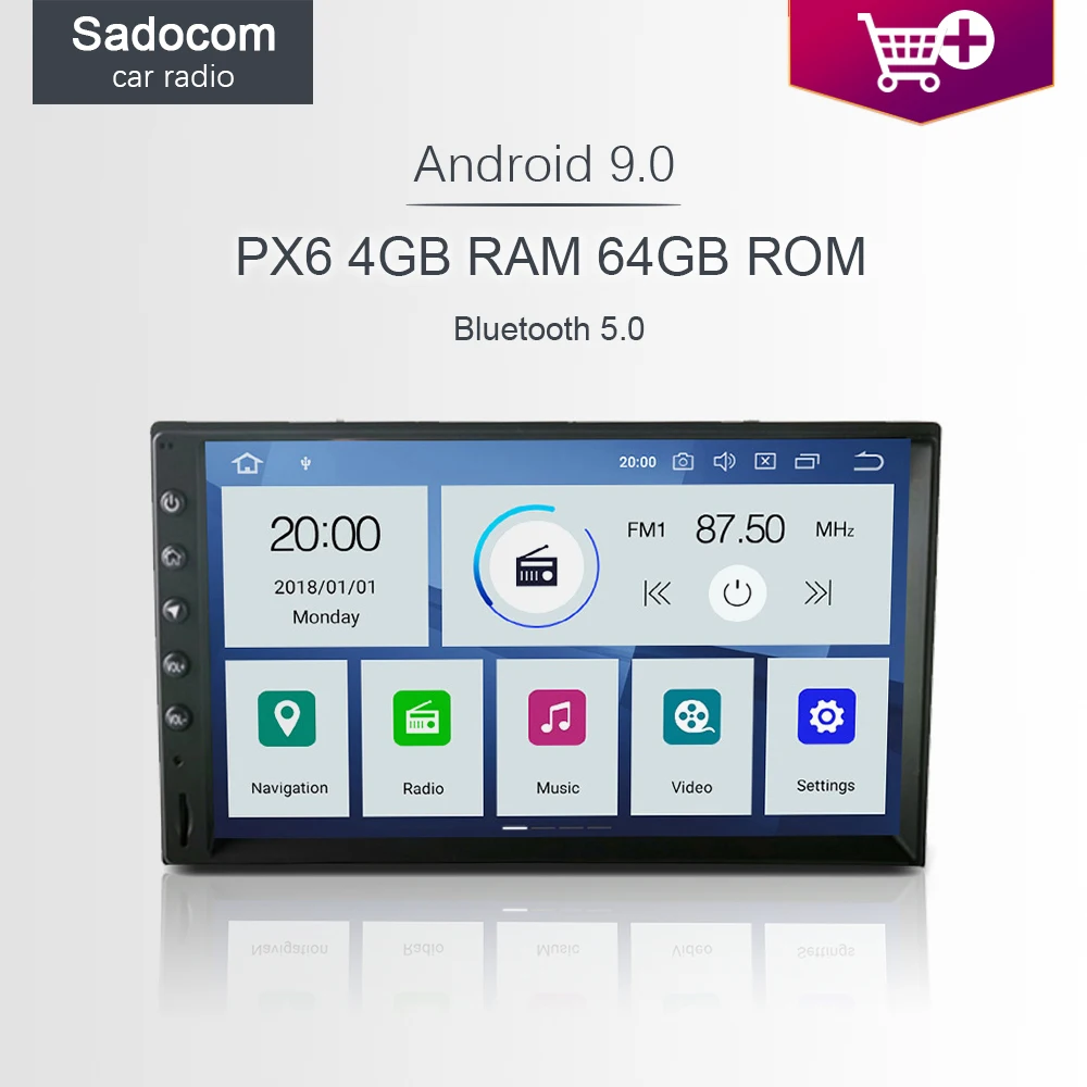 Автомобильный dvd плеер PX6 DSP 7 дюймов 2 din Android 10 0 4 Гб ОЗУ 64 ПЗУ 6 ядер для Nissan