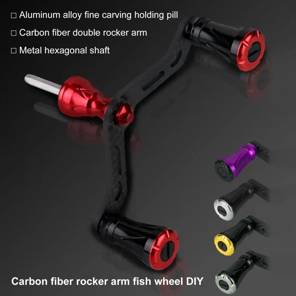 Carbon Fiber Fishing Reel Rocking Handle Grip 110MM Fishing Wheel Knob for Baitcasting Reel Modify Rocker Arm Parts
Carbon Fiber Fishing Reel Rocking Handle Grip 110MM Fishing Wheel Knob for Baitcasting Reel Modify Rocker Arm Parts
