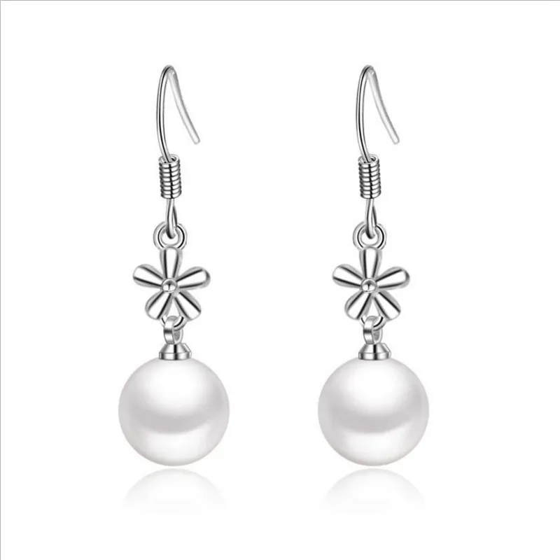 New Arrival Women Silver 925 Earrings Jewelry Female Charm Pearl Flower Drop Earring For Girl Lady Birthday Accessories Princess
New Arrival Women Silver 925 Earrings Jewelry Female Charm Pearl Flower Drop Earring For Girl Lady Birthday Accessories Princess