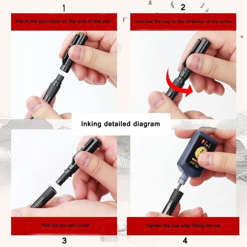 4pcs Hand Lettering Calligraphy Pen Set Extra Fine Brush Waterproof Pigment for Beginners Writing Signature Drawing Art Supplies
4pcs Hand Lettering Calligraphy Pen Set Extra Fine Brush Waterproof Pigment for Beginners Writing Signature Drawing Art Supplies