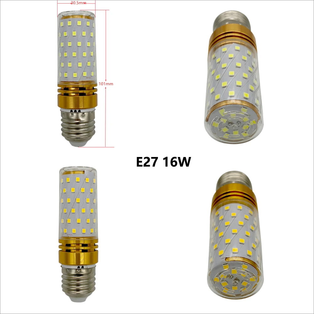E14 E27 16W LED Corn light Bulb SMD2835LED Bulb 110V 220V 3 Color Temperature Integrated LED Candle light Spotlight 5pcs/lot
E14 E27 16W LED Corn light Bulb SMD2835LED Bulb 110V 220V 3 Color Temperature Integrated LED Candle light Spotlight 5pcs/lot
