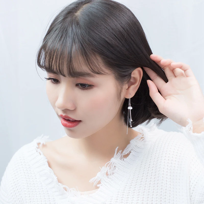 Colusiwei Genuine 100% 925 Sterling Silver Long Box Chain Tassel Drop Earrings for Women Shiny Clear CZ Earrings Fine Jewelry
Colusiwei Genuine 100% 925 Sterling Silver Long Box Chain Tassel Drop Earrings for Women Shiny Clear CZ Earrings Fine Jewelry