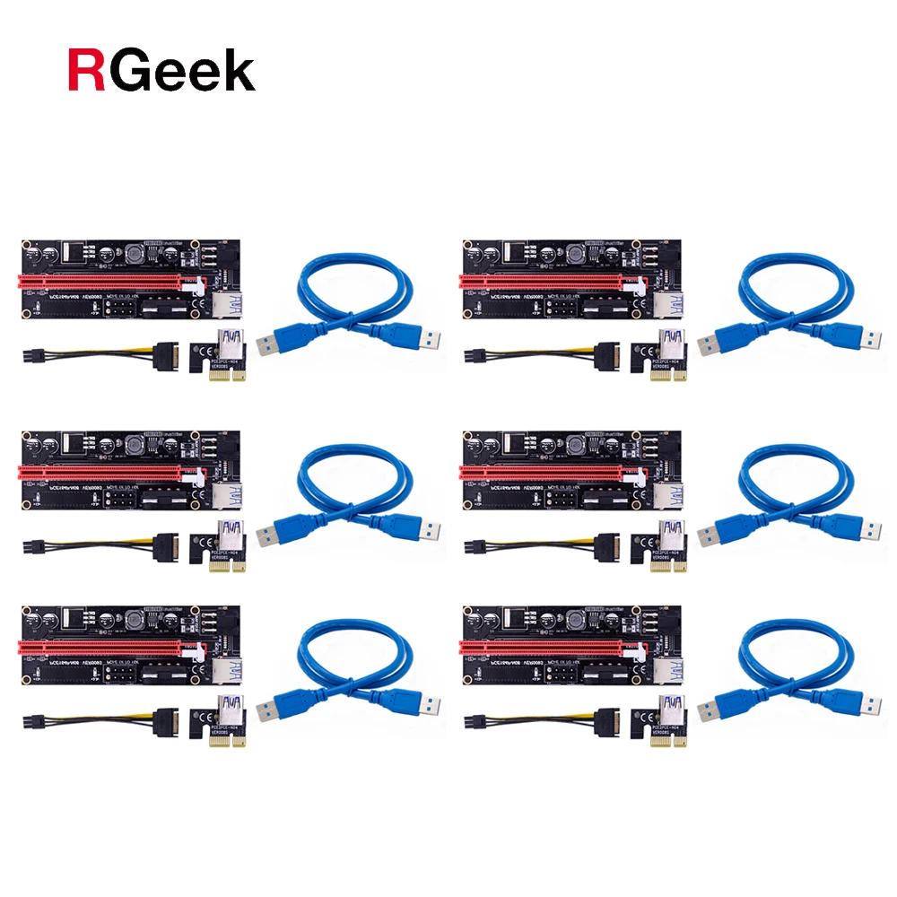 6 шт. новейший VER009 USB 3.0 PCI-E Райзер VER 009S Экспресс 1X 4x 8x 16x Райзер адаптер карта SATA 15 контактов на 6 контактов кабель питания
6 шт. новейший VER009 USB 3.0 PCI-E Райзер VER 009S Экспресс 1X 4x 8x 16x Райзер адаптер карта SATA 15 контактов на 6 контактов кабель питания