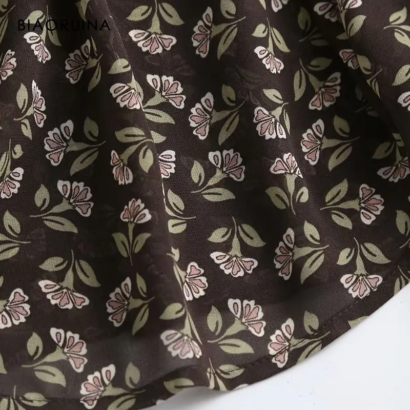 BIAORUINA Women's Chiffon Single Breasted Floral Brown Loose All-match Casual Shirt Female Long Sleeve Fashion Blouse Tops
BIAORUINA Women's Chiffon Single Breasted Floral Brown Loose All-match Casual Shirt Female Long Sleeve Fashion Blouse Tops