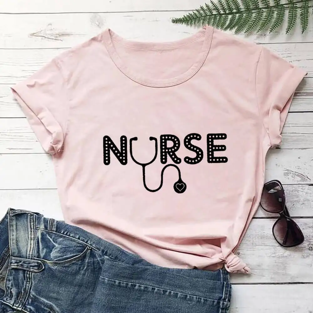 Женские футболки с графическим принтом из 100% хлопка, повседневные женские рубашки с круглым вырезом, Новое поступление, Осенние Топы с короткими рукавами, рубашка для медсестры, подарок для медсестры
Женские футболки с графическим принтом из 100% хлопка, повседневные женские рубашки с круглым вырезом, Новое поступление, Осенние Топы с короткими рукавами, рубашка для медсестры, подарок для медсестры