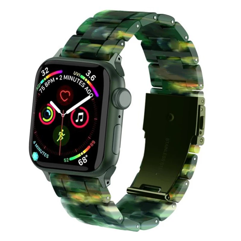 Resin Strap for Apple Watch 5 Band 44mm 40mm Iwatch Band 42mm 40mm Watchband Bracelet for Apple Watch Series 5 4 3 42 44 Mm
Resin Strap for Apple Watch 5 Band 44mm 40mm Iwatch Band 42mm 40mm Watchband Bracelet for Apple Watch Series 5 4 3 42 44 Mm