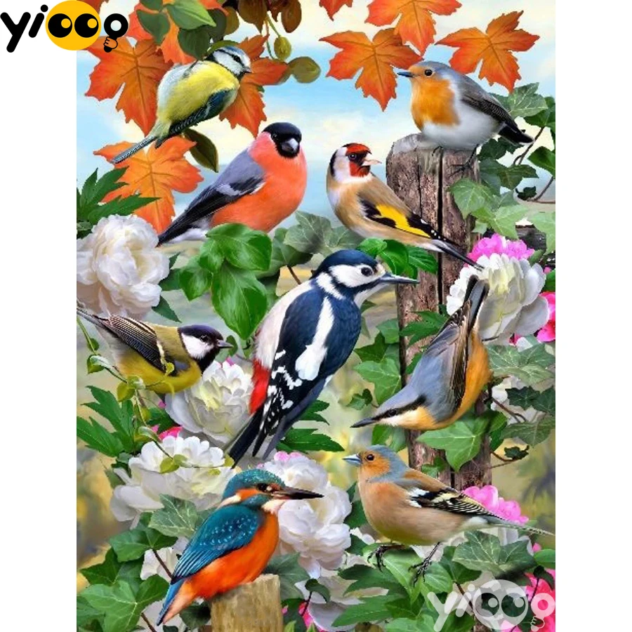 Full Square/Round Drill Diamond Painting Cross Stitch Embroidery Birds in Leaves Rhinestone Mosaic Home Decor Gift AX2504
Full Square/Round Drill Diamond Painting Cross Stitch Embroidery Birds in Leaves Rhinestone Mosaic Home Decor Gift AX2504