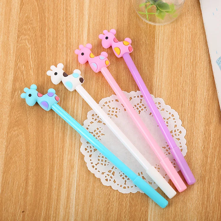 24 pcs Creative red deer gel pen cute learning stationery cartoon silicone head pen wholesale kawaii school supplies
24 pcs Creative red deer gel pen cute learning stationery cartoon silicone head pen wholesale kawaii school supplies