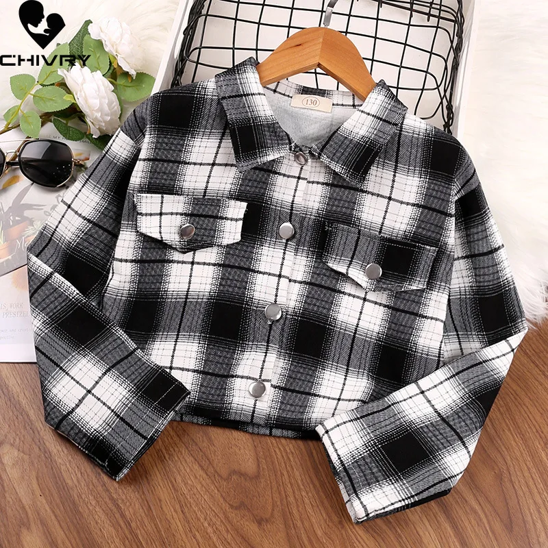 Spring Autumn 2022 New Girls Long Sleeve Classic Plaid Lapel Shirts Tops with Pocket Baby Girls Casual Shirt Kids Clothing 
Spring Autumn 2022 New Girls Long Sleeve Classic Plaid Lapel Shirts Tops with Pocket Baby Girls Casual Shirt Kids Clothing