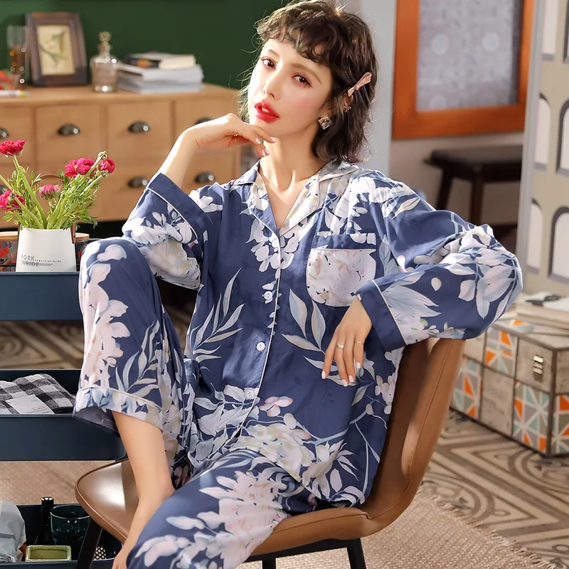2020 Women's Autumn Pajama Set 2pcs Home Clothes for Women Ladies Long-sleeved Cotton Sleepwear Pyjamas Women Winter Lounge Wear
2020 Women's Autumn Pajama Set 2pcs Home Clothes for Women Ladies Long-sleeved Cotton Sleepwear Pyjamas Women Winter Lounge Wear