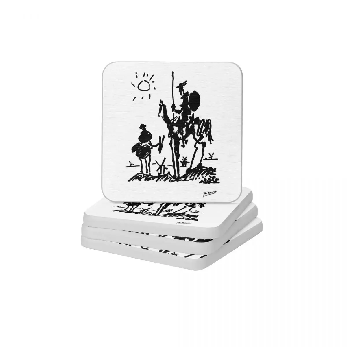 Pablo Picasso Line Art Don Quixote On Horse Diatomite Square Round Coaster MildewProof Cup Bonsai Mat Soap Toothbrush Pad 10x10
Pablo Picasso Line Art Don Quixote On Horse Diatomite Square Round Coaster MildewProof Cup Bonsai Mat Soap Toothbrush Pad 10x10