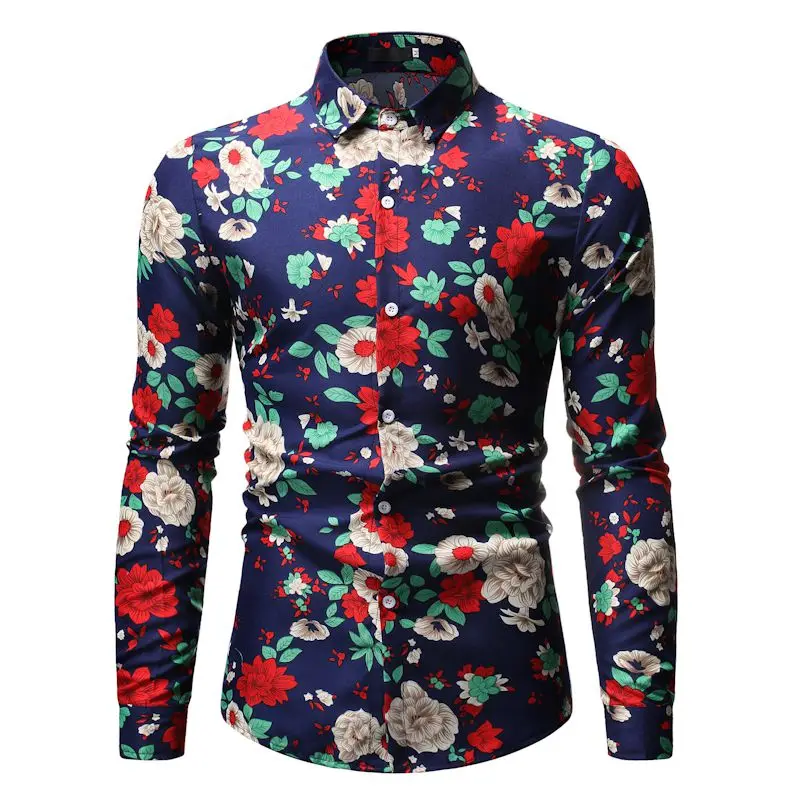 Hawaiian Shirt 2021 New Men Shirt Fashion Print Loose Men Flower Shirt Long Sleeve Casual Camisa Masculina
Hawaiian Shirt 2021 New Men Shirt Fashion Print Loose Men Flower Shirt Long Sleeve Casual Camisa Masculina