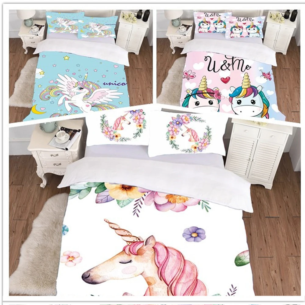 Kids Cartoon Bedding Set 2/3pcs For Children Crib Duvet Cover Set With Pillowcase Quilt Cover Blue Unicorn Queen Full Size
Kids Cartoon Bedding Set 2/3pcs For Children Crib Duvet Cover Set With Pillowcase Quilt Cover Blue Unicorn Queen Full Size