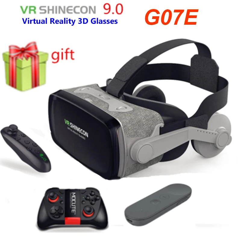 3D очки виртуальной реальности VR Shinecon, гарнитура виртуальной реальности, умные очки, картонные очки с Bluetooth, гарнитура для смартфона 4,0-дюйма
3D очки виртуальной реальности VR Shinecon, гарнитура виртуальной реальности, умные очки, картонные очки с Bluetooth, гарнитура для смартфона 4,0-дюйма