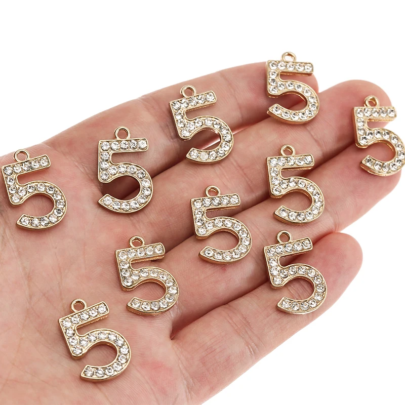 10pcs/lot 5 Number Rhinestone Digital Alloy Charms Pendants For Women Jewelry DIY Necklace Earring Making Accessories
10pcs/lot 5 Number Rhinestone Digital Alloy Charms Pendants For Women Jewelry DIY Necklace Earring Making Accessories