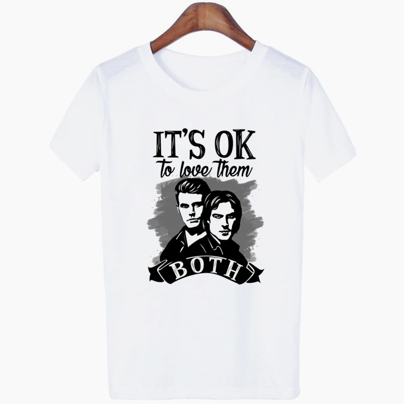 Damon Salvatore The Vampire Diaries Chronicles Vampiricas Women's Shirts Print Harajuku TShirt Short Sleeve Tshirt Vogue Girls
Damon Salvatore The Vampire Diaries Chronicles Vampiricas Women's Shirts Print Harajuku TShirt Short Sleeve Tshirt Vogue Girls