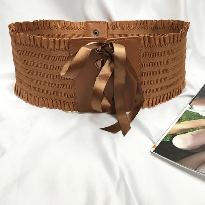 Goth Wide Waist Band Vintage Lace Up Cross Criss Corset Women Elastic Tunic Female Black Belt Stretch(10cm Width 65cm Length)
Goth Wide Waist Band Vintage Lace Up Cross Criss Corset Women Elastic Tunic Female Black Belt Stretch(10cm Width 65cm Length)