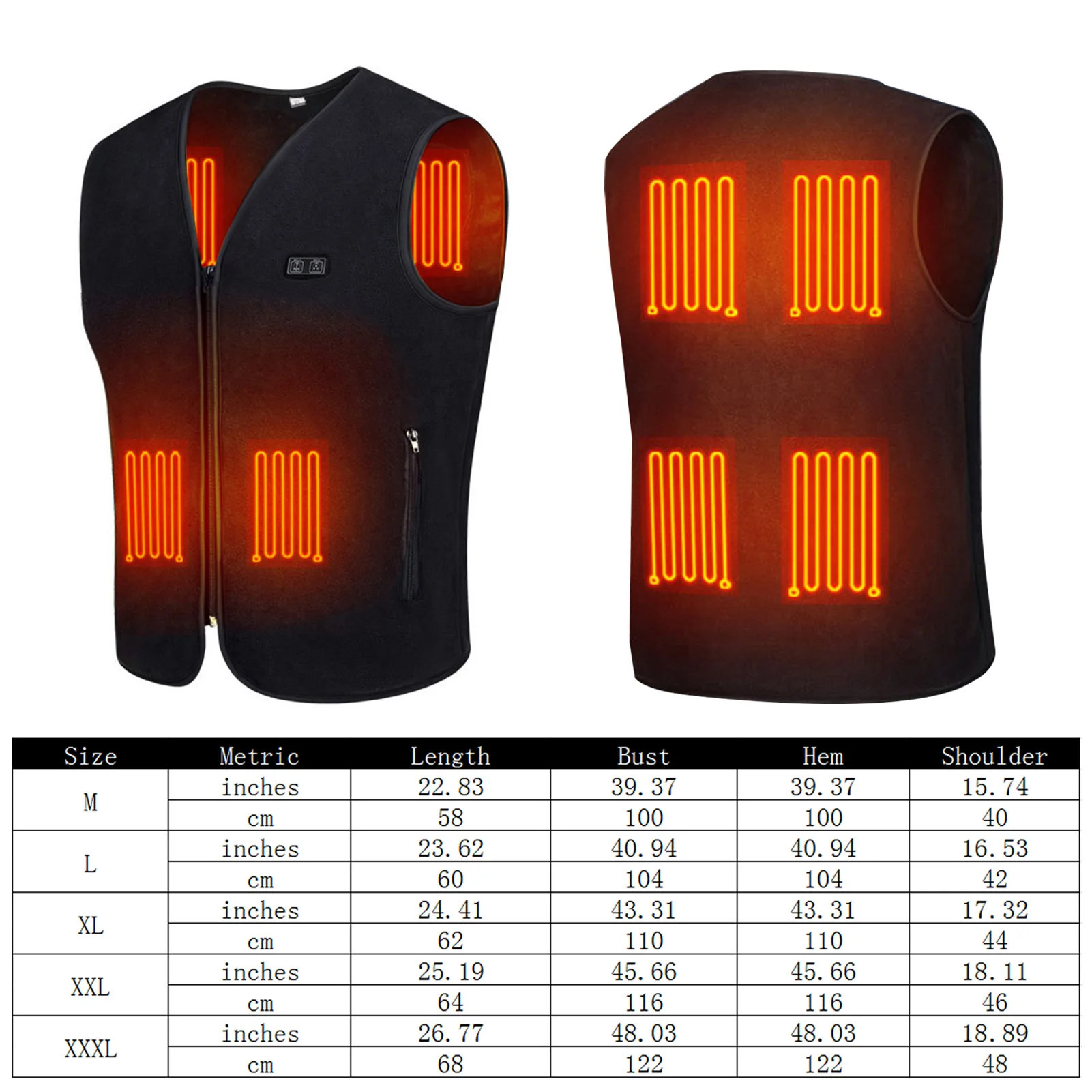 Smart Dual-control Self-heating Clothes USB Heating Vest Outdoor Sports Warm And Electric Heating Vest For Autumn And Winter
Smart Dual-control Self-heating Clothes USB Heating Vest Outdoor Sports Warm And Electric Heating Vest For Autumn And Winter
