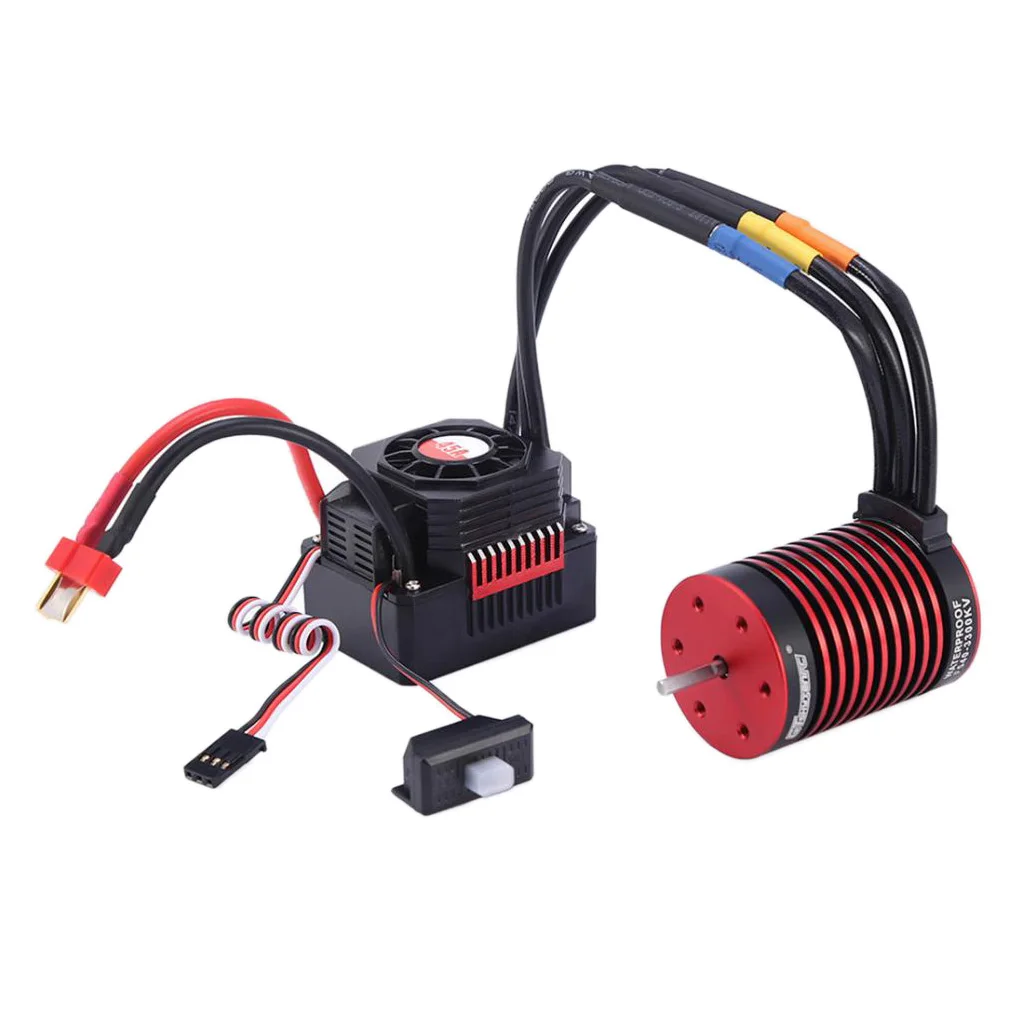 1/10 Brushless Motor Waterproof 45A ESC w/ Heat Sink for RC Car Axial Parts
1/10 Brushless Motor Waterproof 45A ESC w/ Heat Sink for RC Car Axial Parts