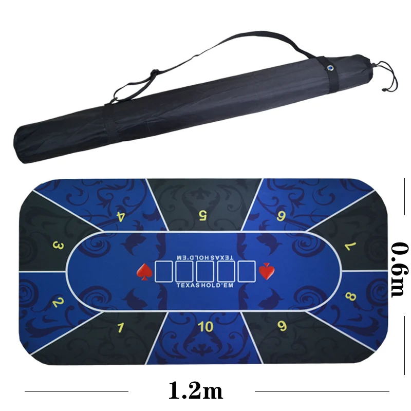 1.2*0.6m Hold'Em Texas Poker Mat Black Jack Baccarat Dice Durable Rubber Home Gaming Desk Pad 
1.2*0.6m Hold'Em Texas Poker Mat Black Jack Baccarat Dice Durable Rubber Home Gaming Desk Pad