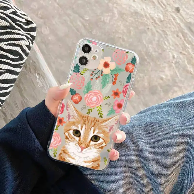 Animal flower dog cat cute Phone Case Transparent for iPhone 12 11 mini pro XS MAX 6 6S 8 7 Plus X 5S SE 2020 XR
Animal flower dog cat cute Phone Case Transparent for iPhone 12 11 mini pro XS MAX 6 6S 8 7 Plus X 5S SE 2020 XR