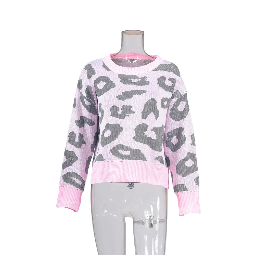 winter xl 2020 leopard pullover woman sweater fashion cute long sleeve o-neck casual knit female sweater
winter xl 2020 leopard pullover woman sweater fashion cute long sleeve o-neck casual knit female sweater
