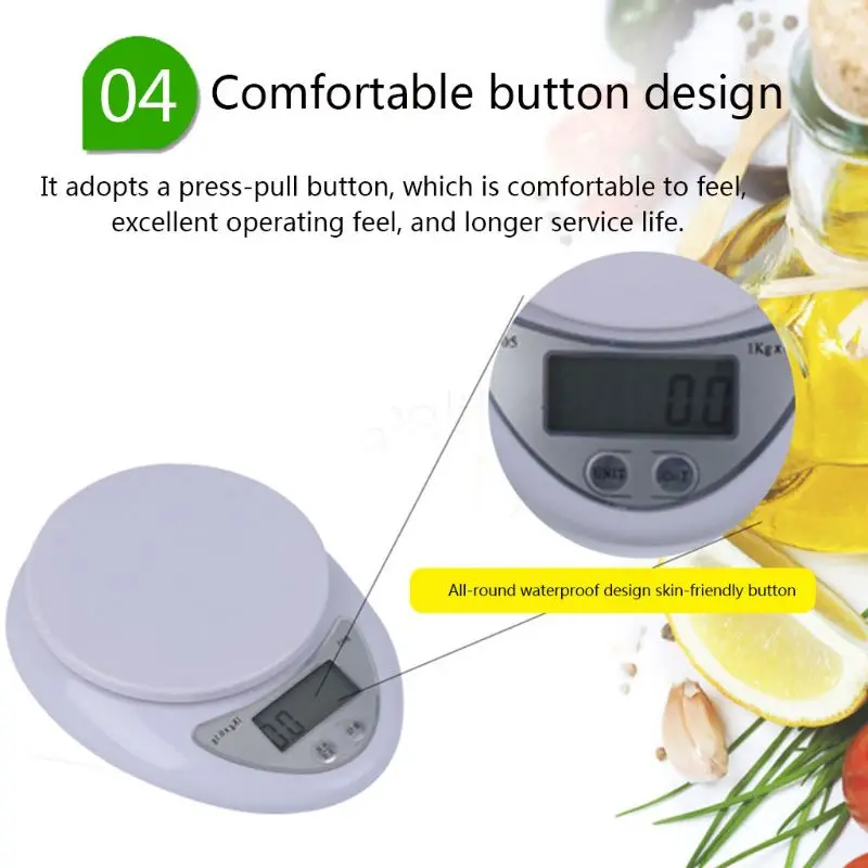 High Accuracy Sensor Digital Kitchen Scale Removable Transparent Bowl Weighing
High Accuracy Sensor Digital Kitchen Scale Removable Transparent Bowl Weighing