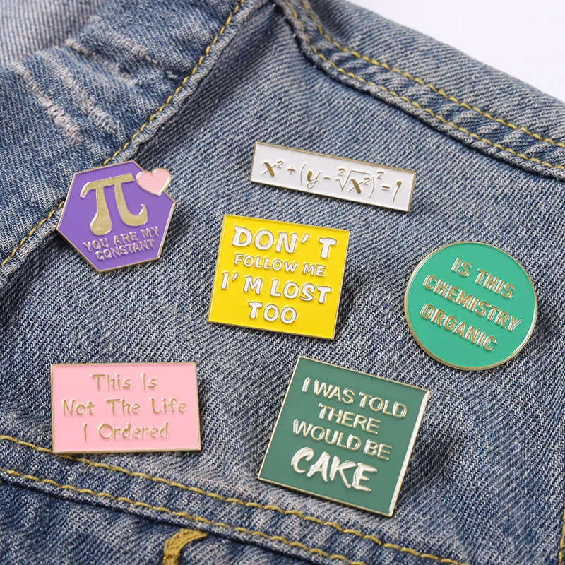

Social Anxiety Introvert Chemical Science Lover Brooches Funny Quote Enamel Pin Bag Hat Lapel Pin Badge Jewelry