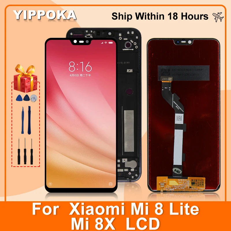 6.26" For Xiaomi Mi 8 Lite LCD Display Touch Screen Digitizer Assembly For Xiaomi Mi 8X 8 Youth LCD M1808D2TG Replacement Parts
6.26" For Xiaomi Mi 8 Lite LCD Display Touch Screen Digitizer Assembly For Xiaomi Mi 8X 8 Youth LCD M1808D2TG Replacement Parts