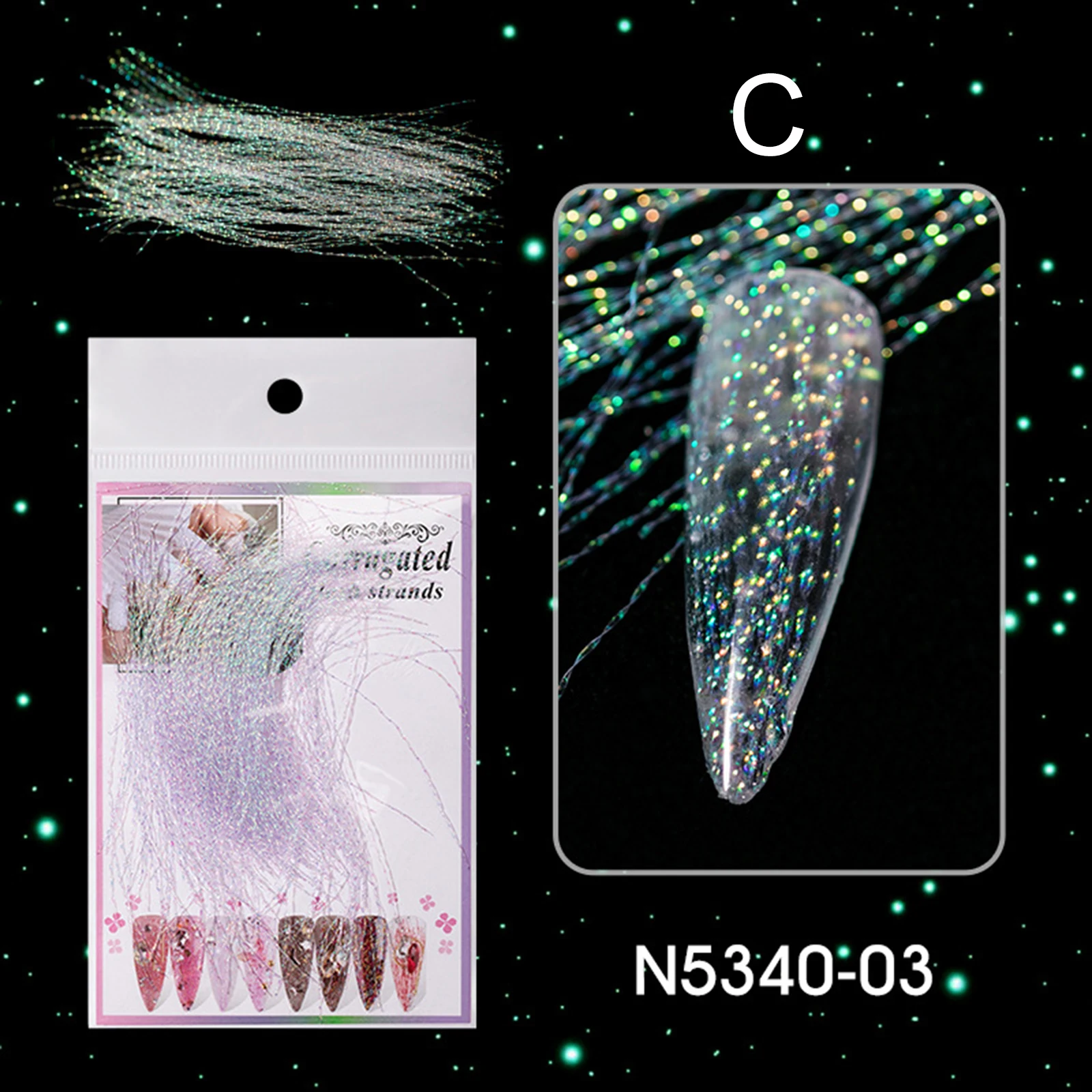 Nail Art Fluorescent Silks Colorful Shiny Nail Strands Strips Line for Manicure Nail Extension DIY Tool KG66
Nail Art Fluorescent Silks Colorful Shiny Nail Strands Strips Line for Manicure Nail Extension DIY Tool KG66