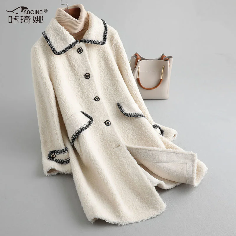 SHZQ 2020 Autumn and Winter New Wool Leather Coat Women's Medium and Long Small Fragrant Wind Composite Fur One-piece Coat
SHZQ 2020 Autumn and Winter New Wool Leather Coat Women's Medium and Long Small Fragrant Wind Composite Fur One-piece Coat