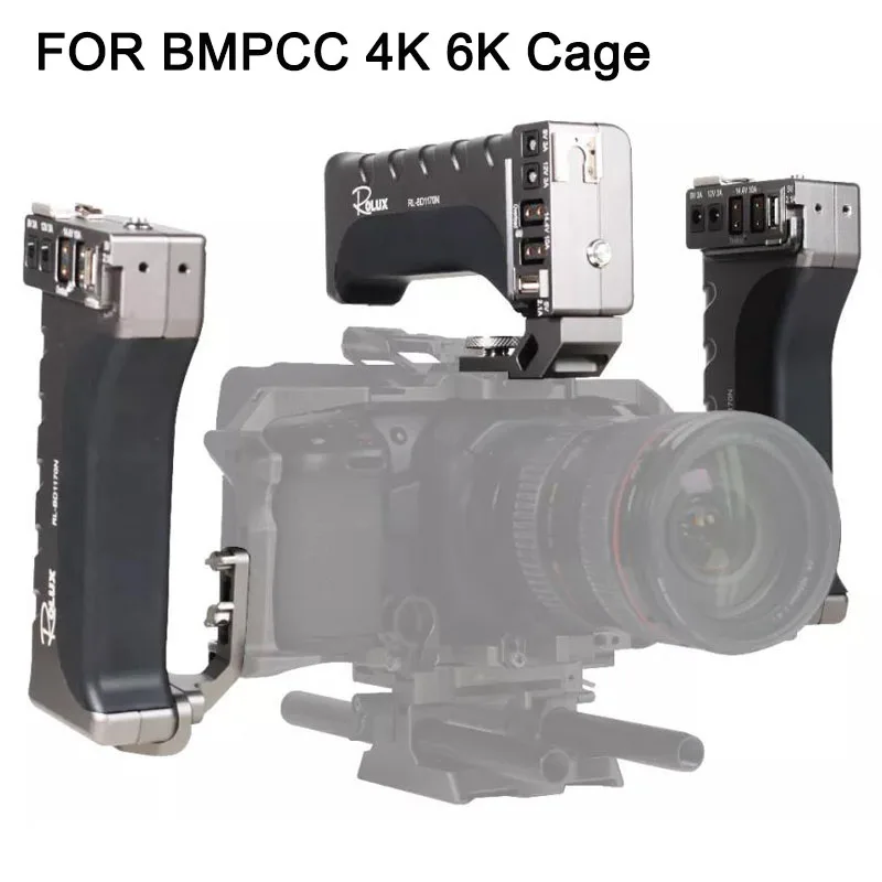 ROLUX RL-BD1170N ручка аккумулятора для Bmpcc 4K 6K камера кроличья клетка блок питания Боковая ручка светильник ительной стойки 
ROLUX RL-BD1170N ручка аккумулятора для Bmpcc 4K 6K камера кроличья клетка блок питания Боковая ручка светильник ительной стойки