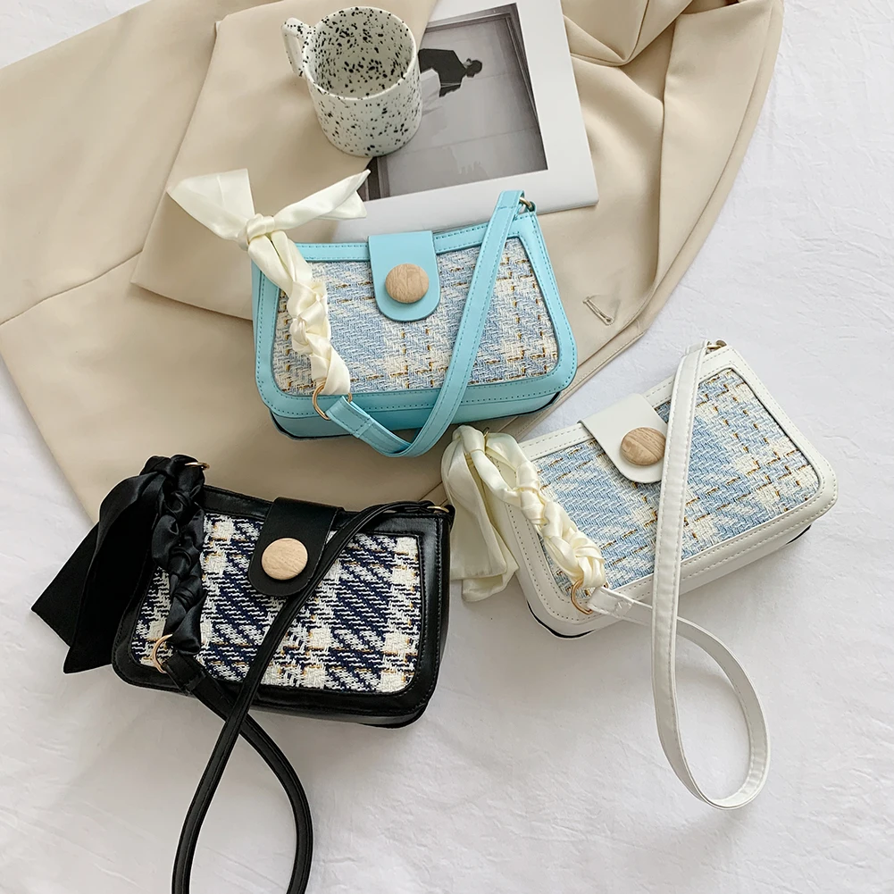 Creative Patchwork Designer Shoulder Bags for Women Plaid PU Leather Woolen Patchwork Crossbody Bag Bright Color Messenger Bag
Creative Patchwork Designer Shoulder Bags for Women Plaid PU Leather Woolen Patchwork Crossbody Bag Bright Color Messenger Bag