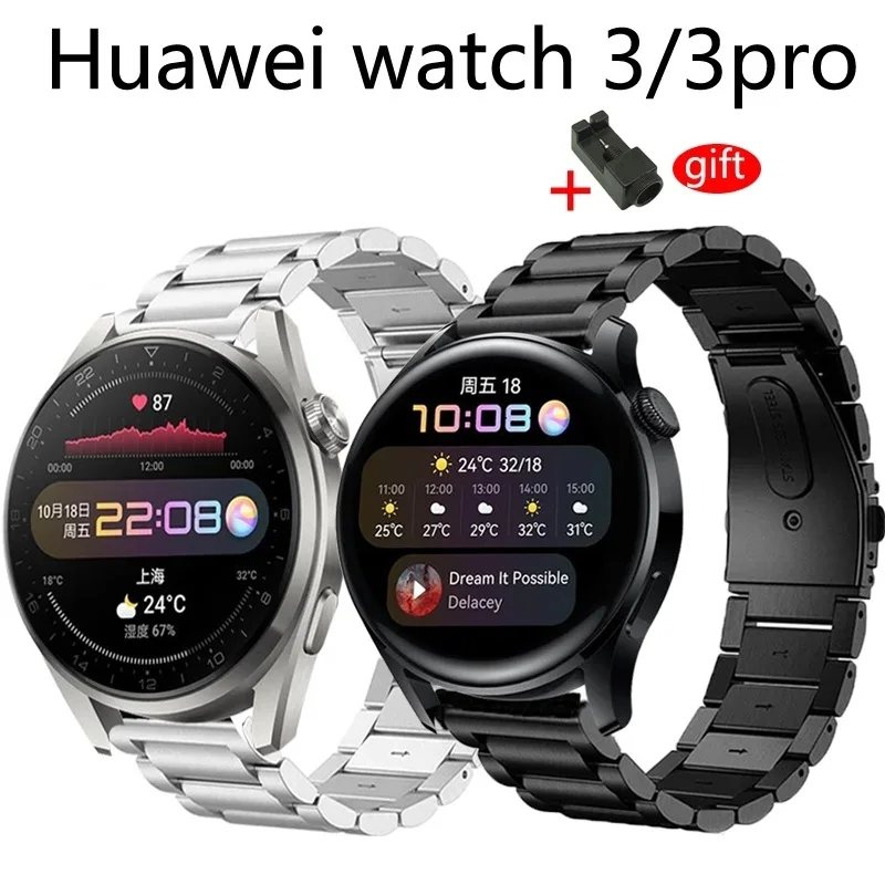 Metal Strap For Huawei Watch 3 watch GT 2 Pro Smart watch Band Bracelet Stainless steel Straps For huawei watch 3 pro Wristband 
Metal Strap For Huawei Watch 3 watch GT 2 Pro Smart watch Band Bracelet Stainless steel Straps For huawei watch 3 pro Wristband