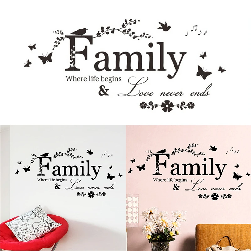Love Family Where Life Begins Love Never Ends Removable Wall Stickers Parlor Vinyl Art Bedroom Home Decor Mural Decal
Love Family Where Life Begins Love Never Ends Removable Wall Stickers Parlor Vinyl Art Bedroom Home Decor Mural Decal