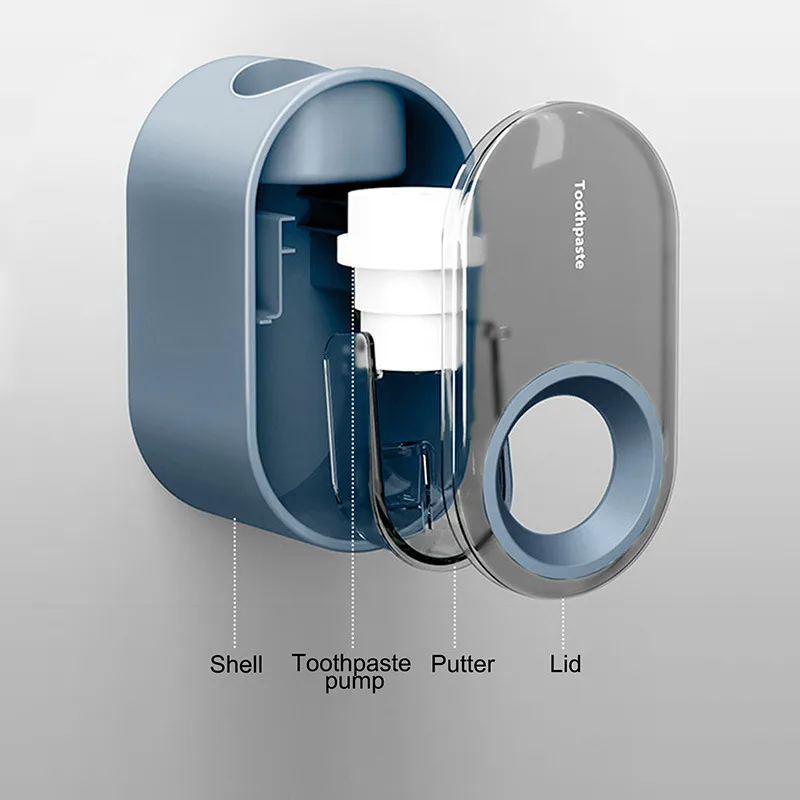 Bathroom Toothpaste Squeezer Automatic Toothpaste Dispenser Dust-proof Toothbrush Holder Wall Mount Stand Bathroom Accessories
Bathroom Toothpaste Squeezer Automatic Toothpaste Dispenser Dust-proof Toothbrush Holder Wall Mount Stand Bathroom Accessories