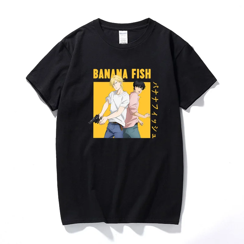 Anime Clothes Tops Banana Fish T Shirt For Men Manga Unisex Streetwear T-shirt Casual Cotton Short Sleeve Tshirt Homme
Anime Clothes Tops Banana Fish T Shirt For Men Manga Unisex Streetwear T-shirt Casual Cotton Short Sleeve Tshirt Homme