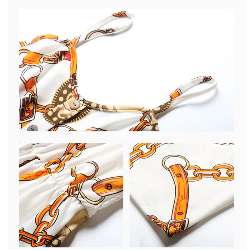 Summer Chiffon Floral Dress Knee Length Spaghetti Strap Boho Dress Sleeveless Women's Elegant Bodycon Casual Clothing
Summer Chiffon Floral Dress Knee Length Spaghetti Strap Boho Dress Sleeveless Women's Elegant Bodycon Casual Clothing