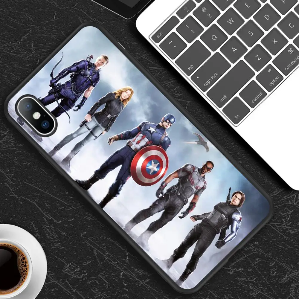 Чехол серии Super hero мягкий силиконовый чехол для iphone X XS Max XR 6 7 8 Plus из ТПУ iPhone11 11pro |