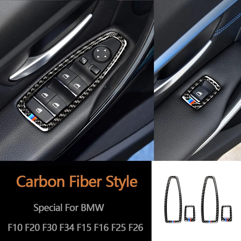 Carbon Fiber Window Lifter Switch Frame Armrest Panel Trim Decoration for BMW F20 F21 F30 F34 Car Interior Accessories
Carbon Fiber Window Lifter Switch Frame Armrest Panel Trim Decoration for BMW F20 F21 F30 F34 Car Interior Accessories