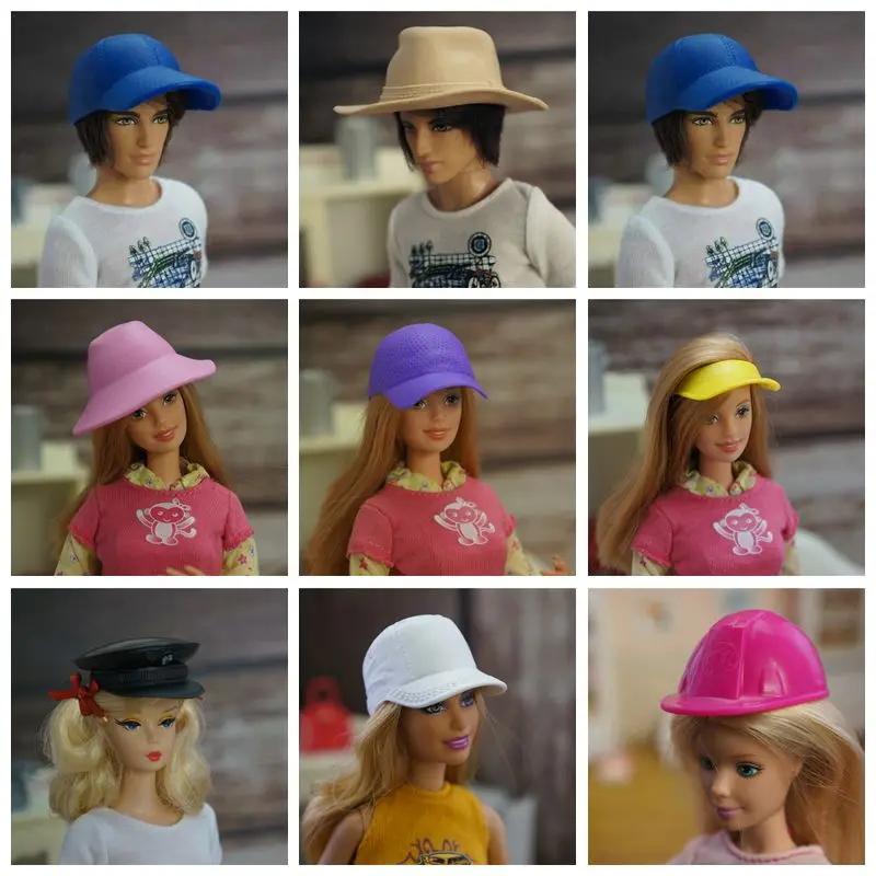 11.5" Doll Hat For Barbie Dolls Accessories Sunhat Ken Doll Baseball Cap Headwear Hairwear 1/6 BJD Dollhouse Decoration DIY Toys
11.5" Doll Hat For Barbie Dolls Accessories Sunhat Ken Doll Baseball Cap Headwear Hairwear 1/6 BJD Dollhouse Decoration DIY Toys
