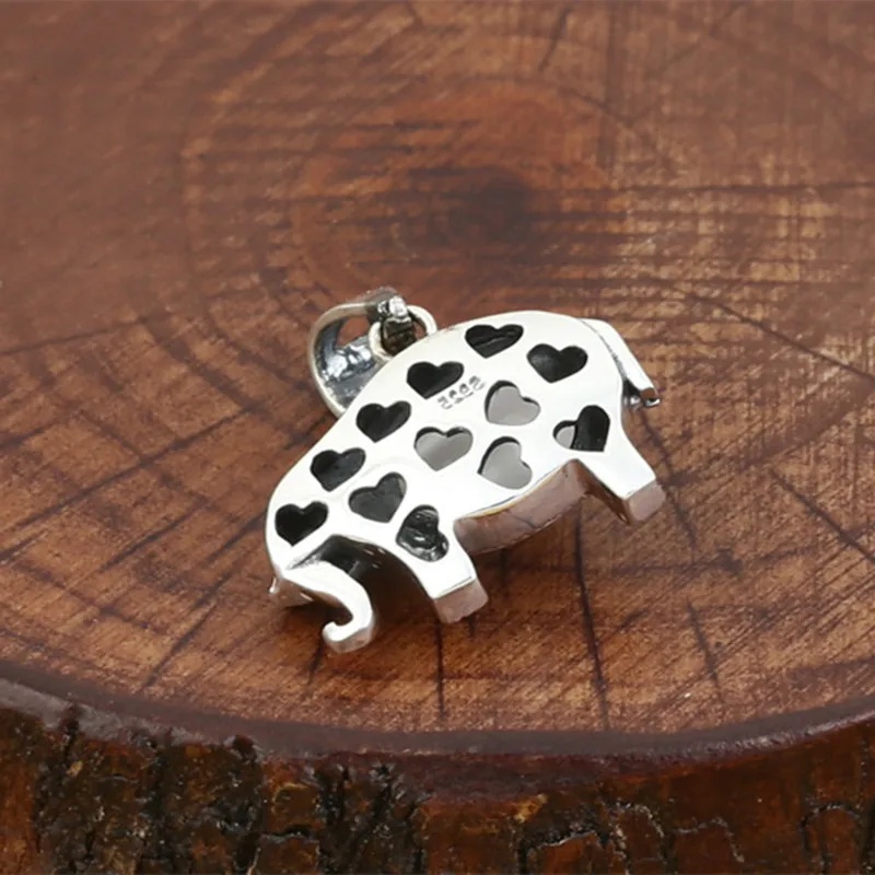 925 Sterling Silver Jewelry Retro Thai Silver Women Models Popular Inlaid Marcasite Opal Elephant Pendant Pendant 
925 Sterling Silver Jewelry Retro Thai Silver Women Models Popular Inlaid Marcasite Opal Elephant Pendant Pendant